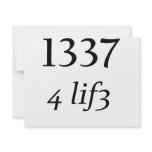 Leet 4 Life Custom Invitation