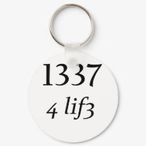 Leet 4 Life keychains by szclothingdesigns Leet 4 Life keychains