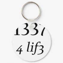 Leet 4 Life keychains by szclothingdesigns Leet 4 Life keychains