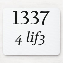 Leet 4 Life mousepads by szclothingdesigns Leet 4 Life mousepads