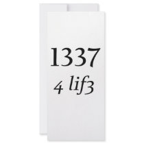 Leet 4 Life rack cards