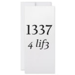 Leet 4 Life rack cards
