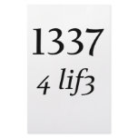 Leet 4 Life Stationery Design