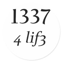Leet 4 Life stickers