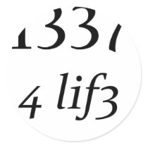Leet 4 Life stickers
