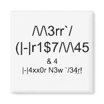 LEET Christmas Fridge Magnet