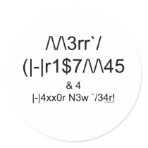 LEET Christmas Sticker