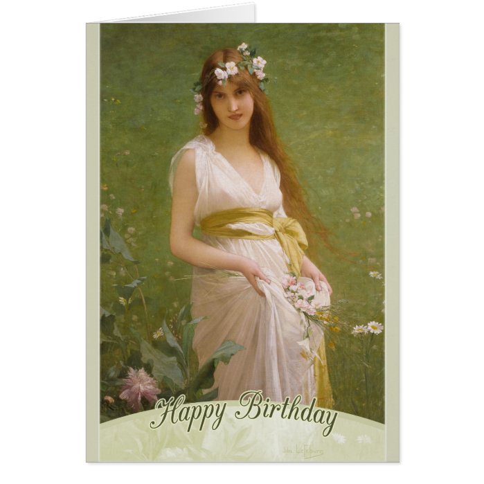 LeFèbvre Springtime CC0794 Happy Birthday Greeting Card