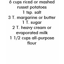 Lefse Recipe t-shirts