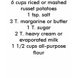 Lefse Recipe t-shirts