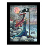 Left behind Gothic Pirate Poster Fantasy Art