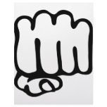 left fist icon personalized letterhead