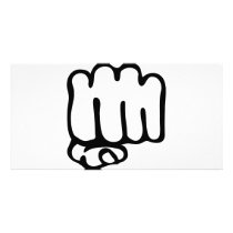 left fist icon photo cards