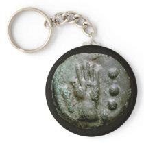 Left Hand Aes Grave Quadrans Key Chain
