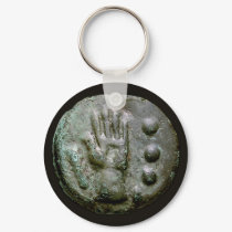 Left Hand Aes Grave Quadrans keychains by ShovelTest Left Hand Aes Grave Quadrans keychains