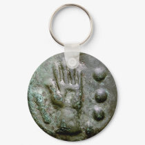 Left Hand Aes Grave Quadrans keychains by ShovelTest Left Hand Aes Grave Quadrans keychains