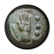 Left Hand Aes Grave Quadrans magnets by ShovelTest Left Hand Aes Grave Quadrans magnets