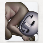 left hand bunny mouse pad