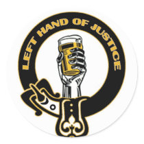 Left Hand of Justice Sticker