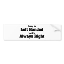 Left Handed Bumper Stickers