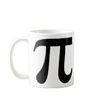 Left-Handed Giant "Pi" Symbol Mugs