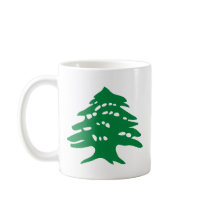 "Left-Handed" Green Lebanon Cedar Coffee Mug