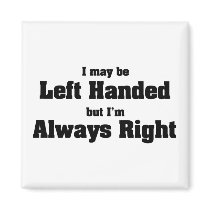 Left Handed Fridge Magnet
