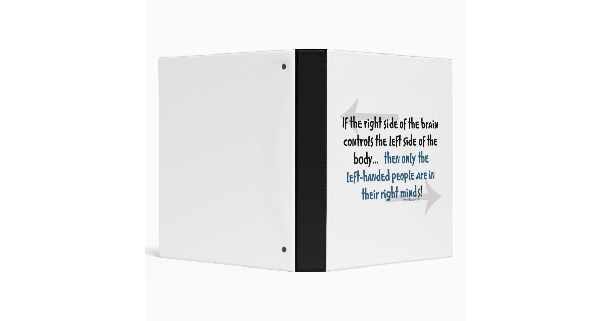 Lefthanded people Binders Zazzle