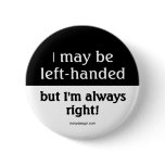 Left-handed people buttons