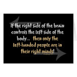 Left-handed people card