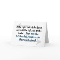Left-handed people cards