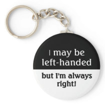 Left-handed people keychains