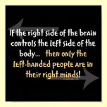 Left-handed people Poster