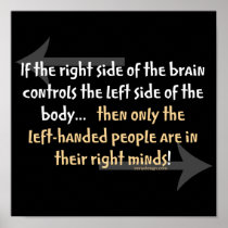 Left-handed people Poster posters