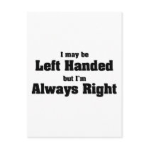Left Handed postcards by SoCalTeeShirts Left Handed postcards