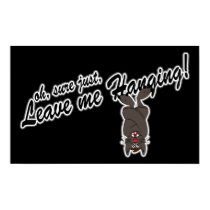 Left Hanging Vampire Bat posters by haywiregraphics Left Hanging Vampire Bat posters