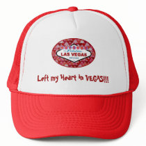 Left my Heart in VEGAS!!! Trucker's Cap hats
