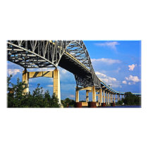 Left Side of Blatnik Bridge Photo Card Template