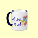 Lefties Left-handed Floral Art Coffee Mug