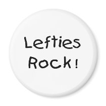Lefties Rock Refrigerator Magnet