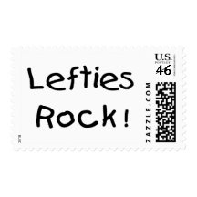 Lefties Rock Postage Stamp
