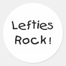 Lefties Rock Stickers
