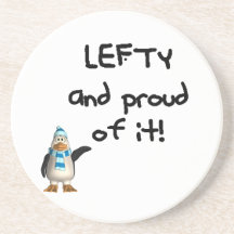 Lefty and Proud of it! Left handed funny sayings Coasters