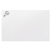 Lefty and Proud of it! With penguin, black writing Stationery Design