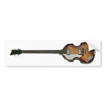 LEFTY VIOLIN BASS bumper sticker bumper stickers