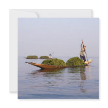 Leg Rower on Inle Lake Card / Invitation by SabineSt Leg Rower on Inle Lake Card / Invitation