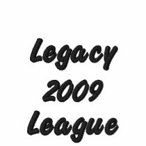 Legacy League 2009 embroidered shirts