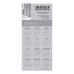 Legal 2 Attorney Law Offices 2010 Calendar rack cards