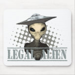 Legal alien apparel mouse pad