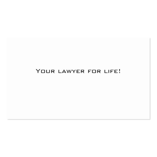 Legal Attorney Business Card Green (back side)